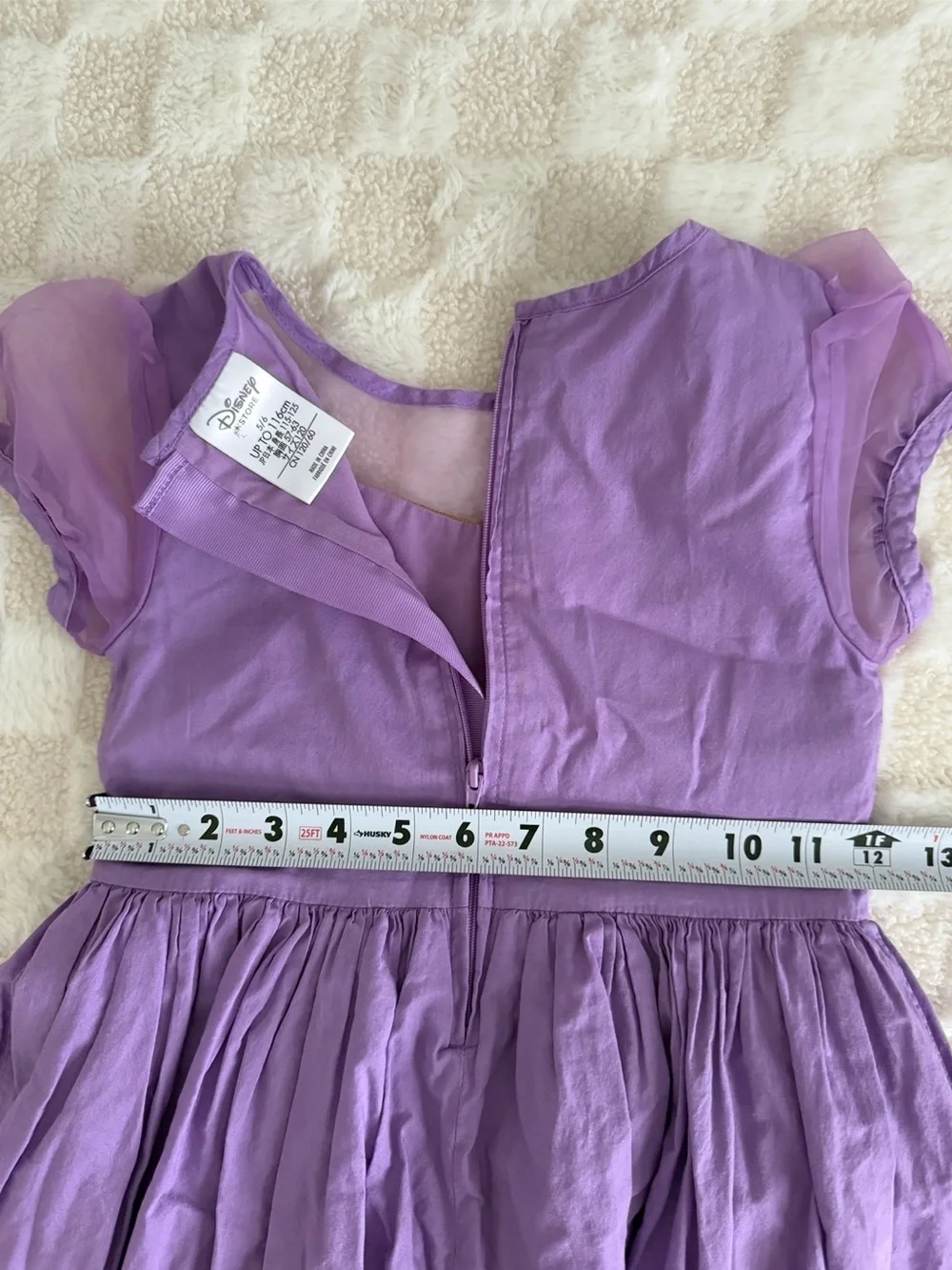 Disney Rapunzel Purple Floral Character Skater Dress Girls size 5/6